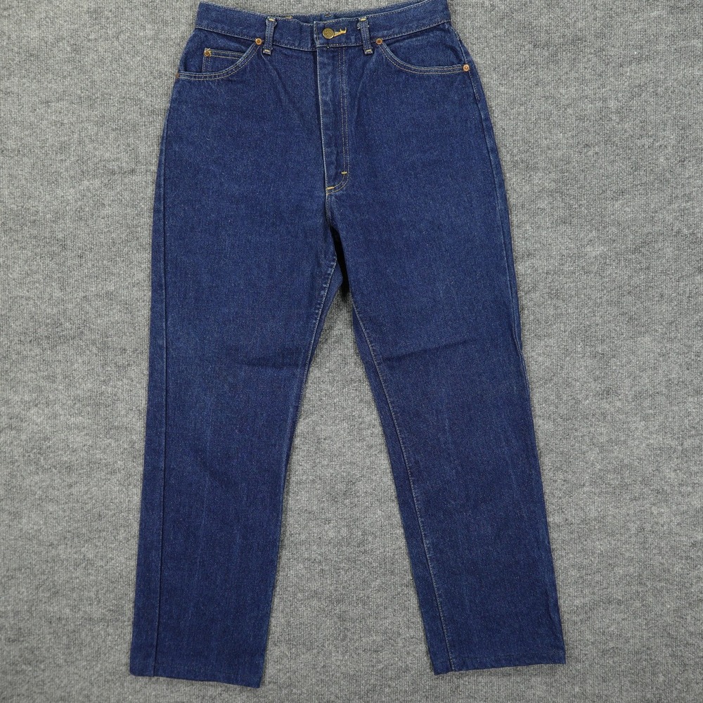 Vintage‎ Lee Jeans Womens 14 MED Blue Medium Wash High Rise Tapered Union